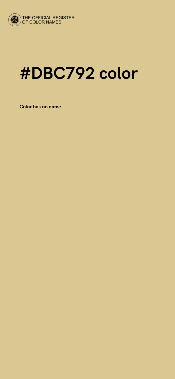 #DBC792 color image