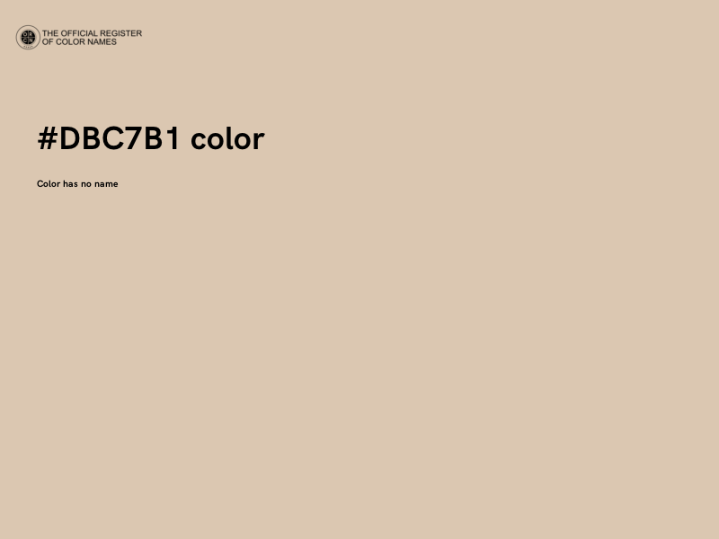 #DBC7B1 color image