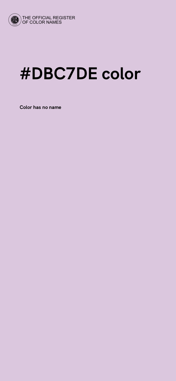 #DBC7DE color image