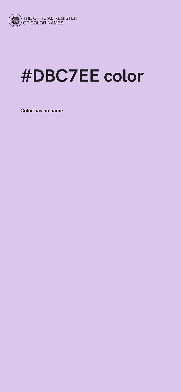 #DBC7EE color image