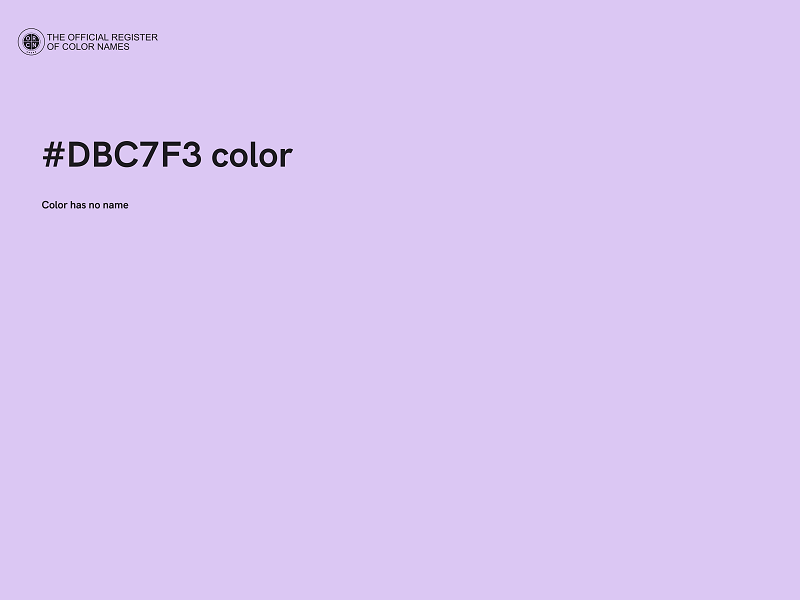 #DBC7F3 color image