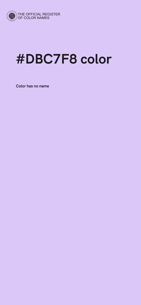 #DBC7F8 color image