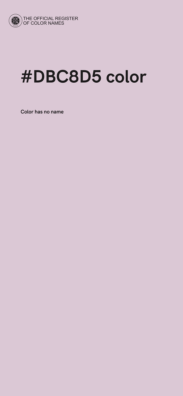 #DBC8D5 color image