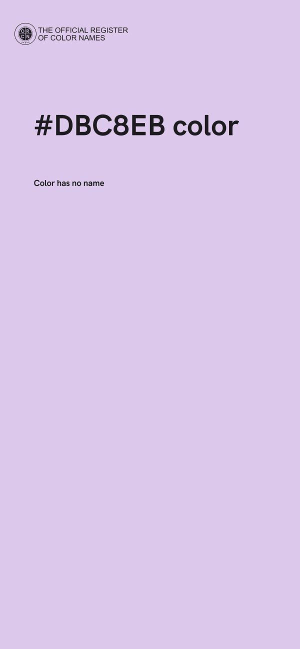 #DBC8EB color image