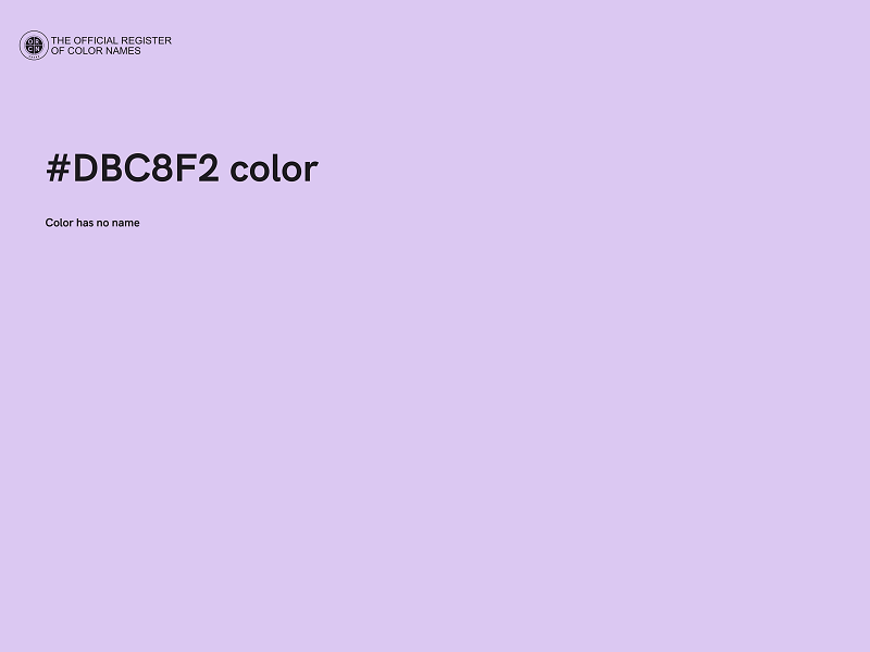 #DBC8F2 color image