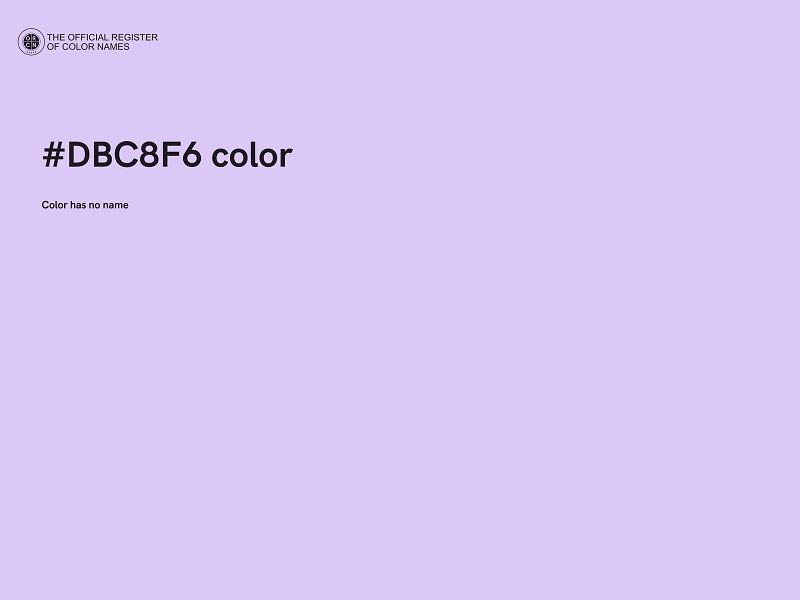 #DBC8F6 color image