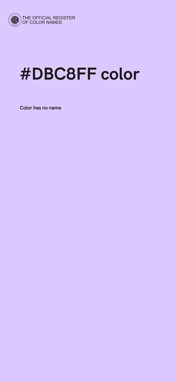 #DBC8FF color image
