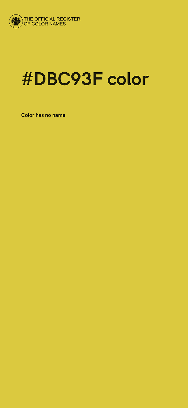 #DBC93F color image