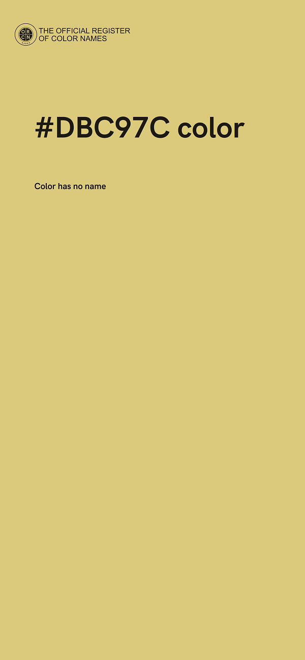 #DBC97C color image