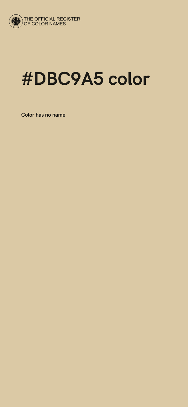 #DBC9A5 color image