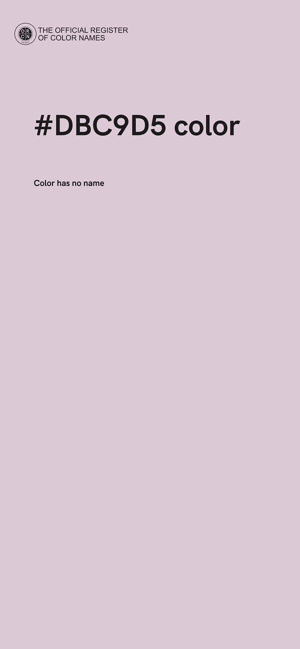 #DBC9D5 color image