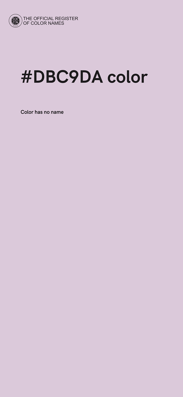 #DBC9DA color image