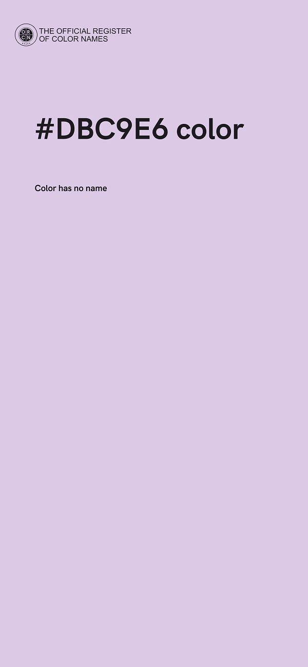 #DBC9E6 color image