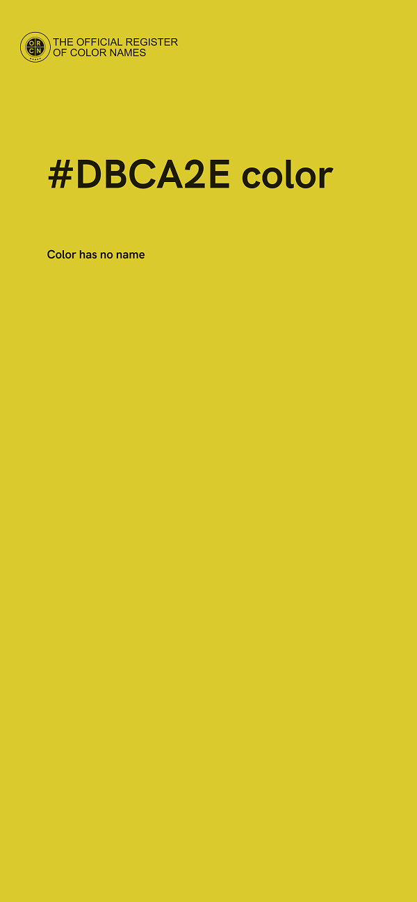 #DBCA2E color image