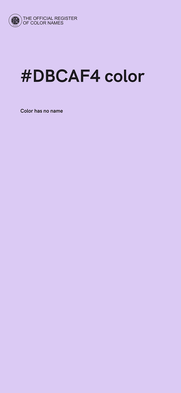 #DBCAF4 color image