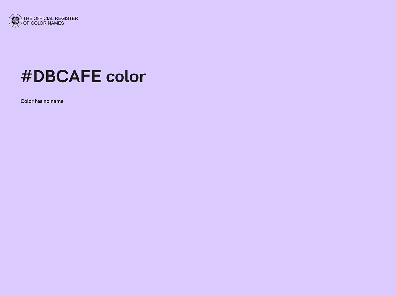 #DBCAFE color image