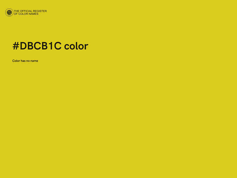 #DBCB1C color image