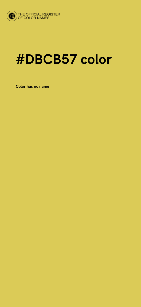 #DBCB57 color image