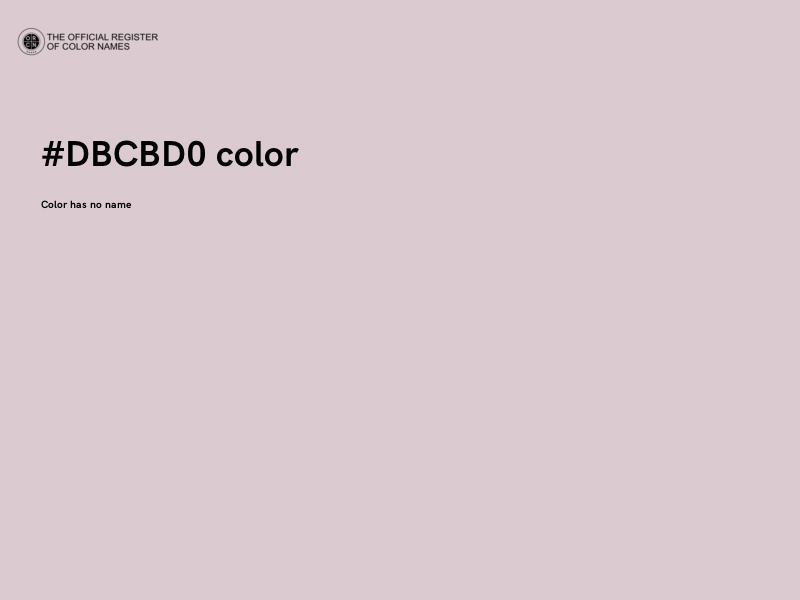 #DBCBD0 color image