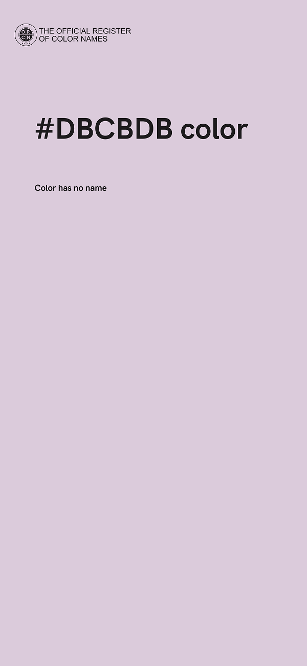 #DBCBDB color image