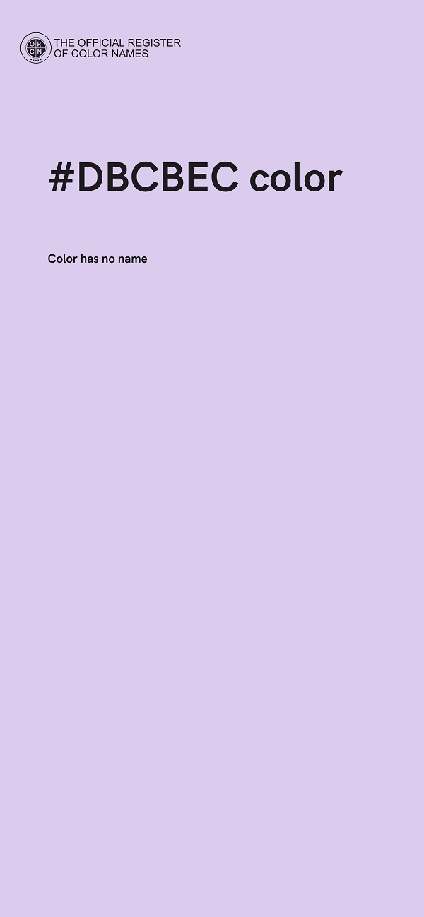 #DBCBEC color image