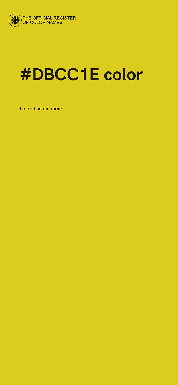 #DBCC1E color image
