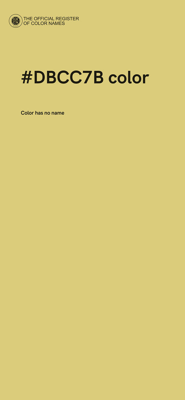 #DBCC7B color image