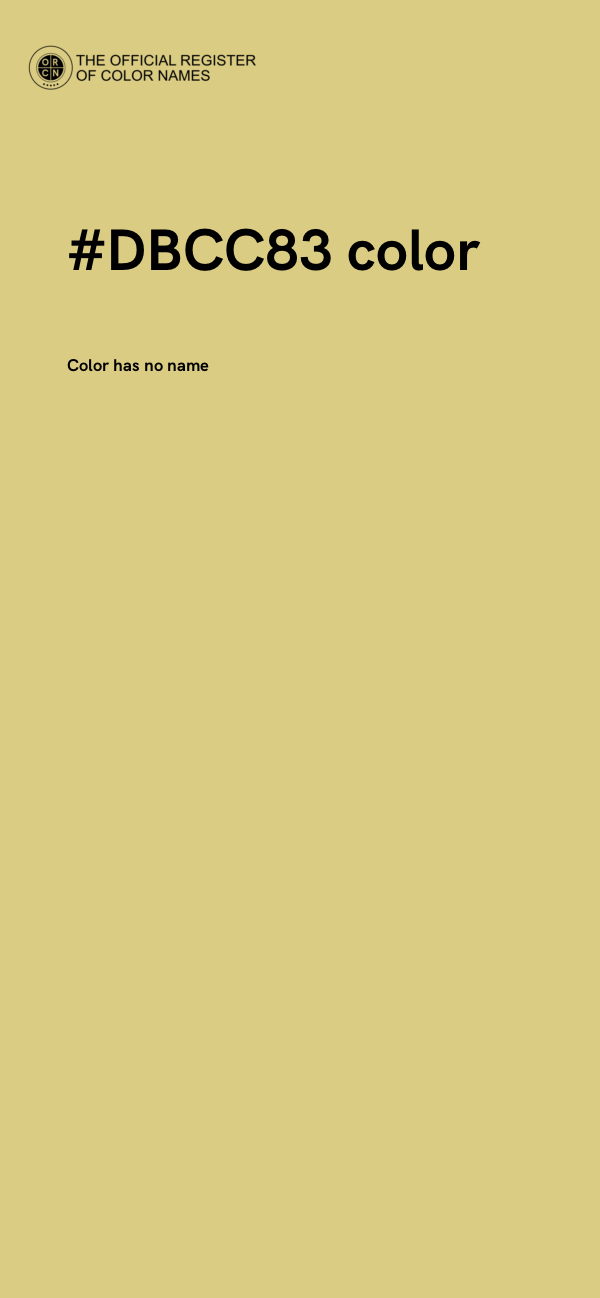 #DBCC83 color image