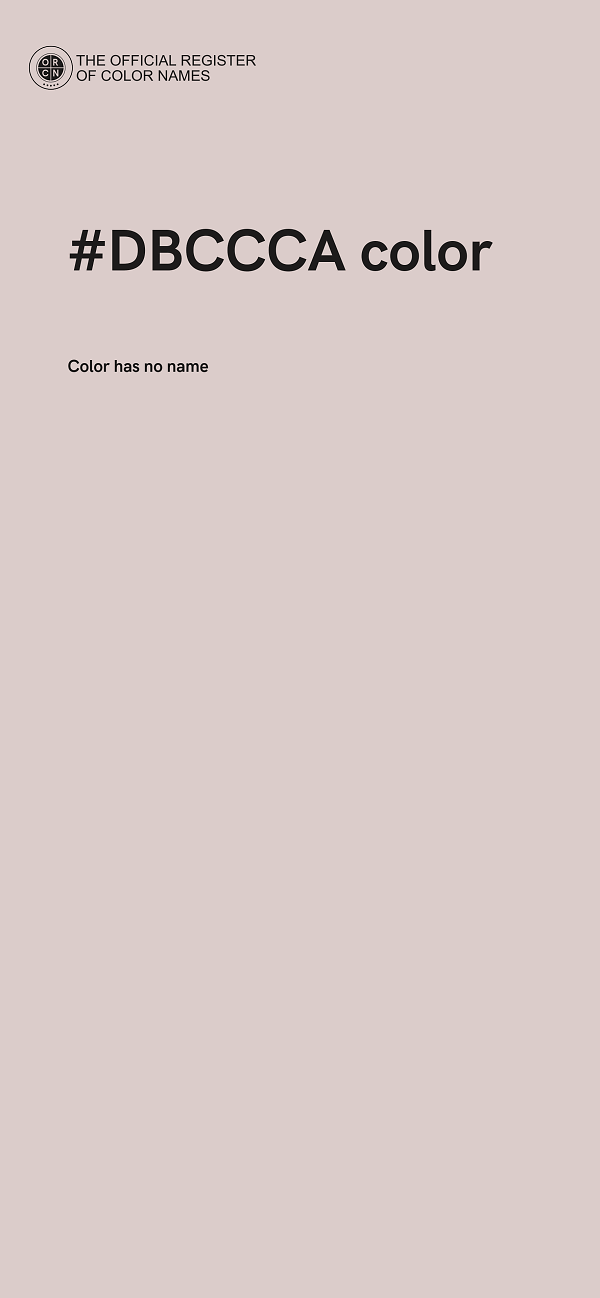 #DBCCCA color image