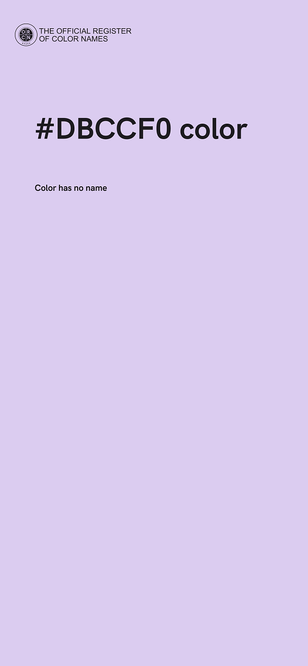 #DBCCF0 color image