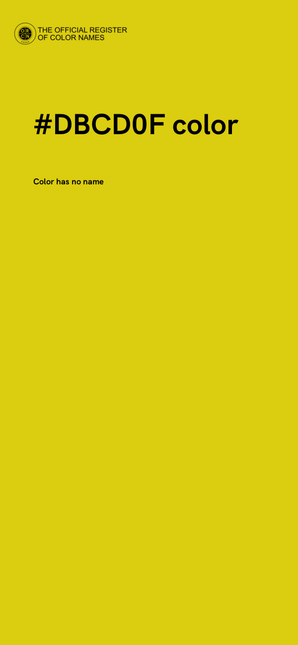 #DBCD0F color image