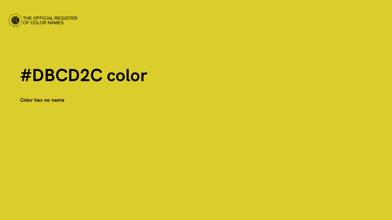 #DBCD2C color image