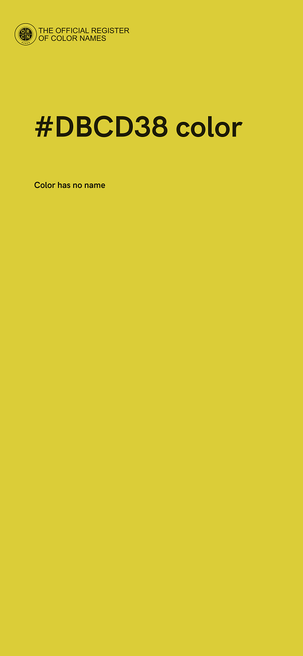 #DBCD38 color image