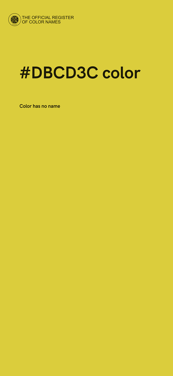 #DBCD3C color image
