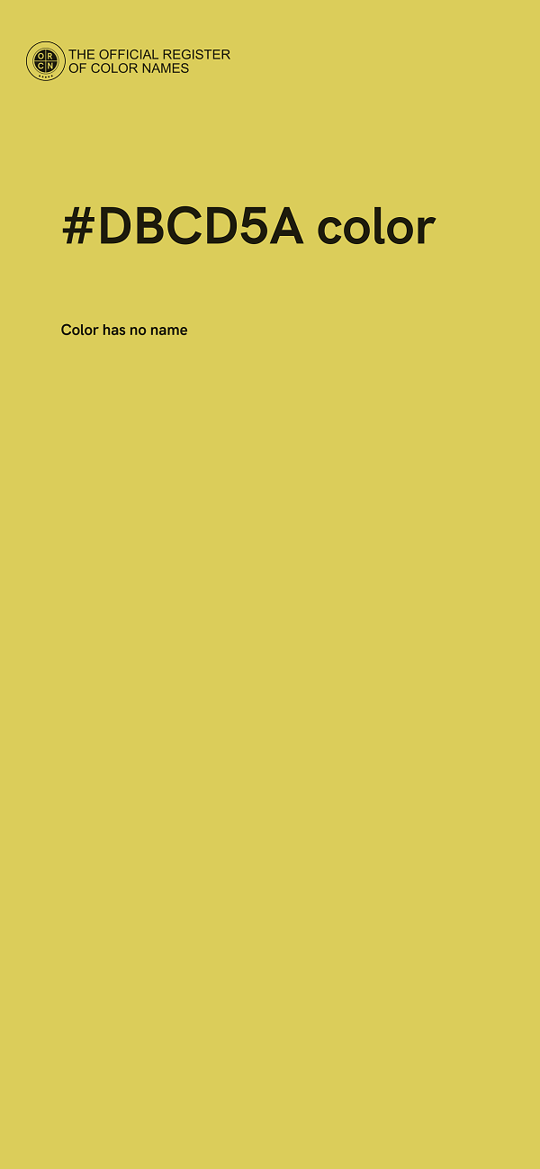 #DBCD5A color image