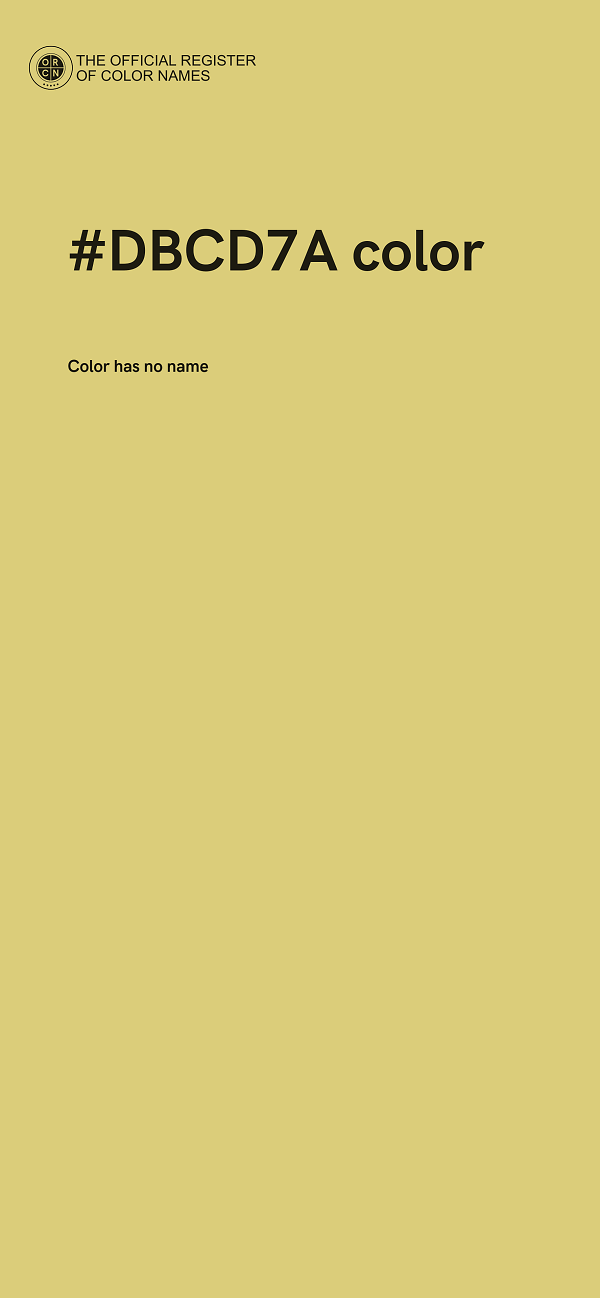 #DBCD7A color image