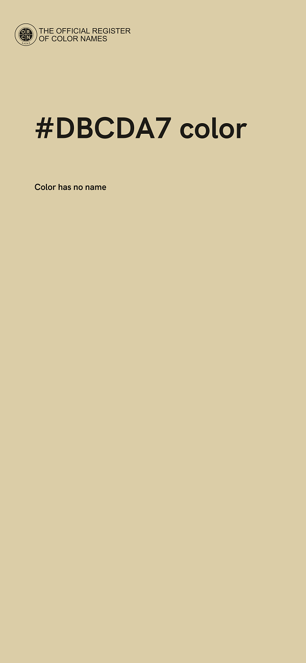 #DBCDA7 color image