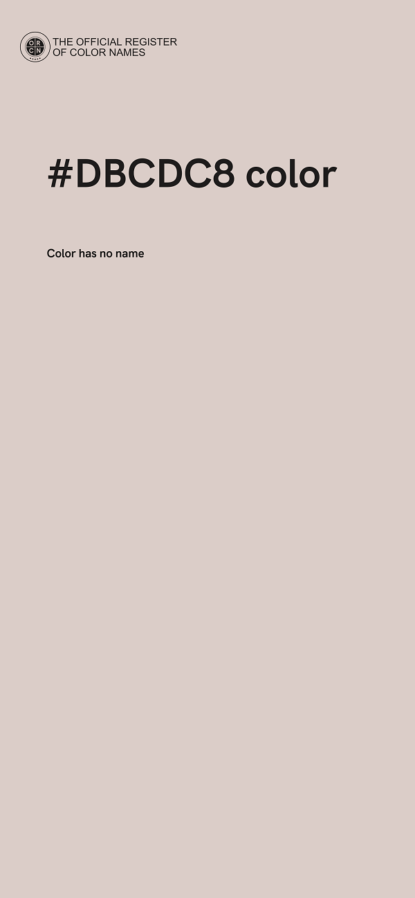 #DBCDC8 color image