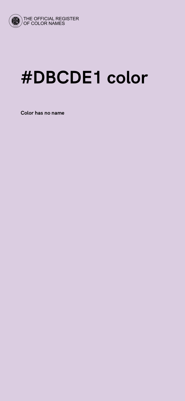 #DBCDE1 color image