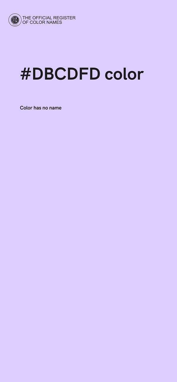 #DBCDFD color image