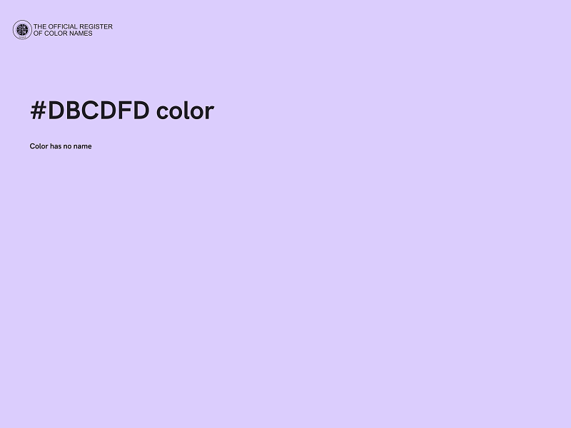 #DBCDFD color image