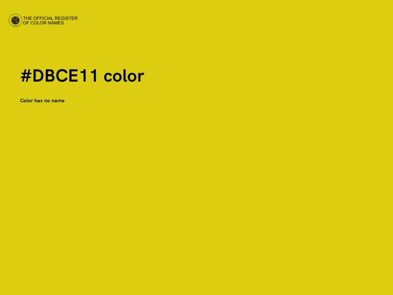 #DBCE11 color image