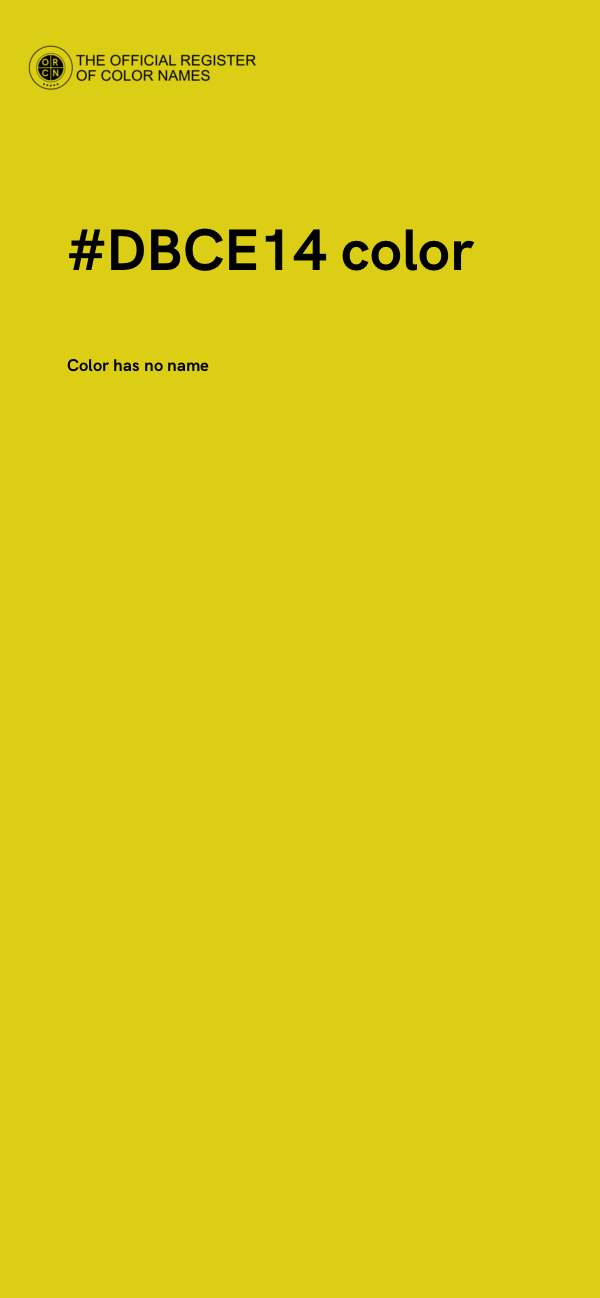#DBCE14 color image