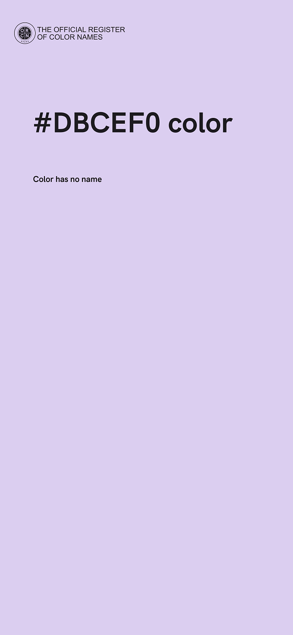 #DBCEF0 color image