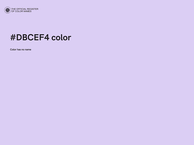 #DBCEF4 color image