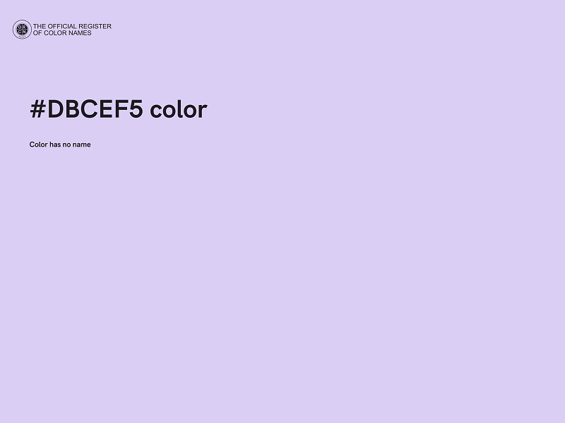 #DBCEF5 color image