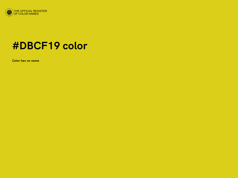 #DBCF19 color image