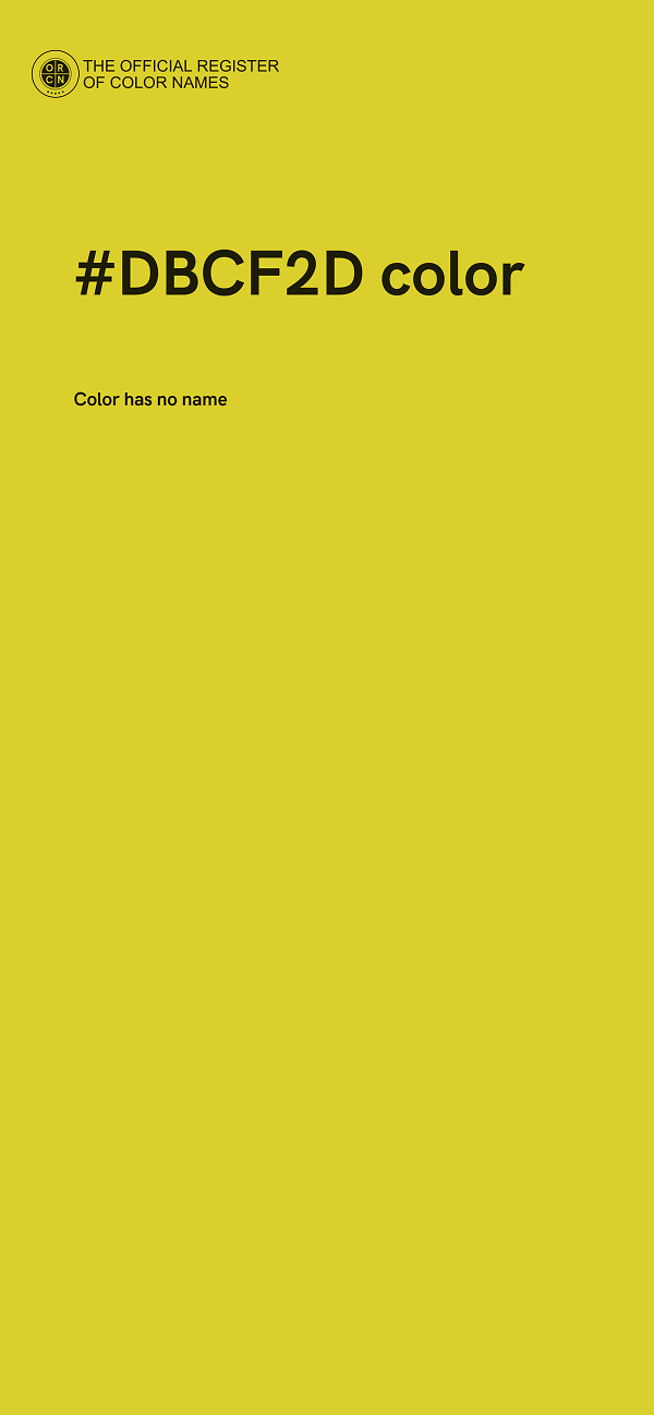 #DBCF2D color image