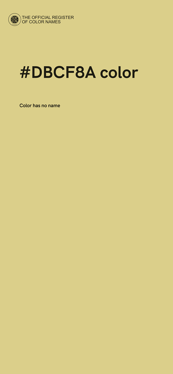 #DBCF8A color image