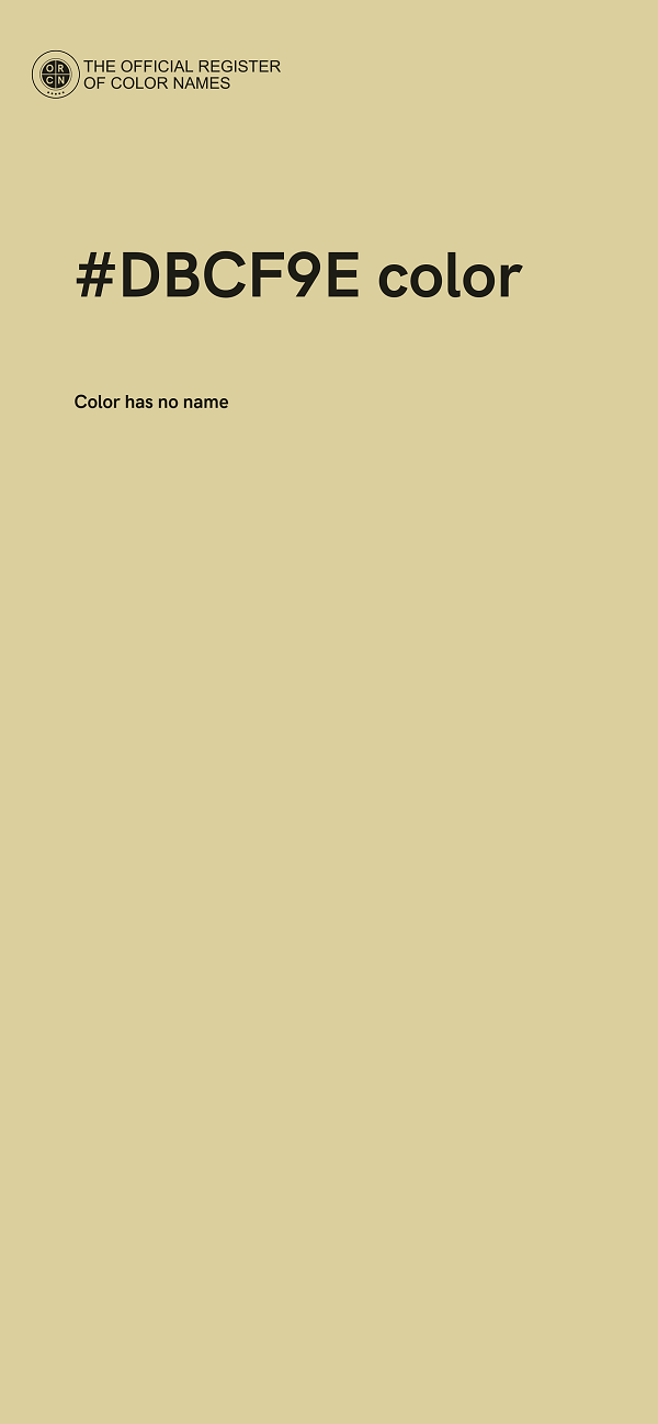 #DBCF9E color image